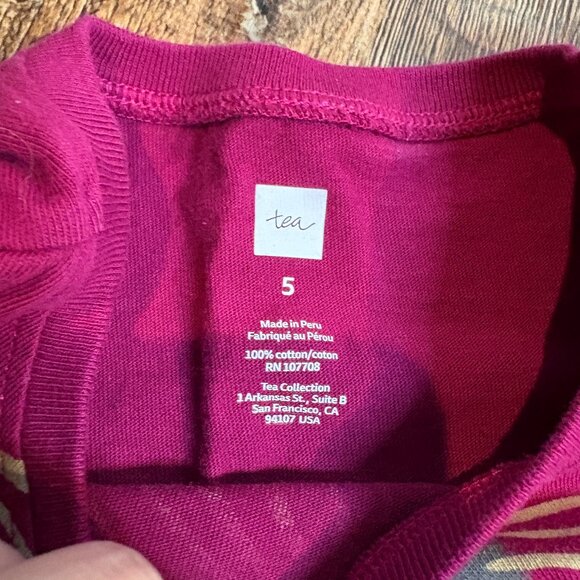 Tea Collection Juhi Graphic Dress Fuchsia - Picture 3 of 3